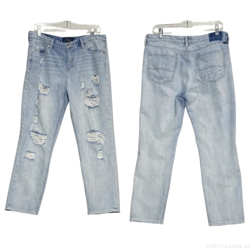 LUCKY BRAND Sienna Slim Boyfriend Cropped Jeans size 10